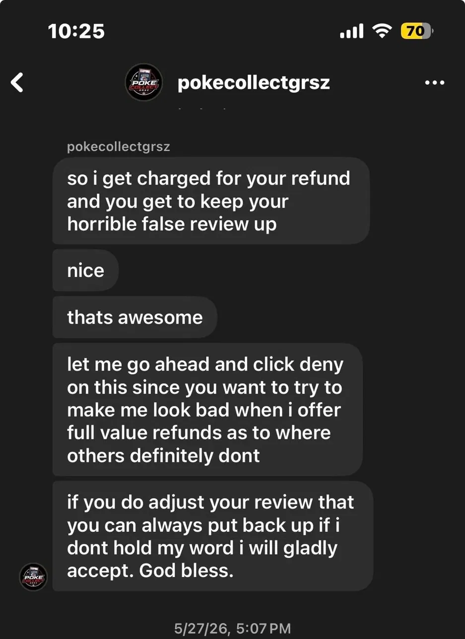 Seller threatening to deny the refund over the negative review