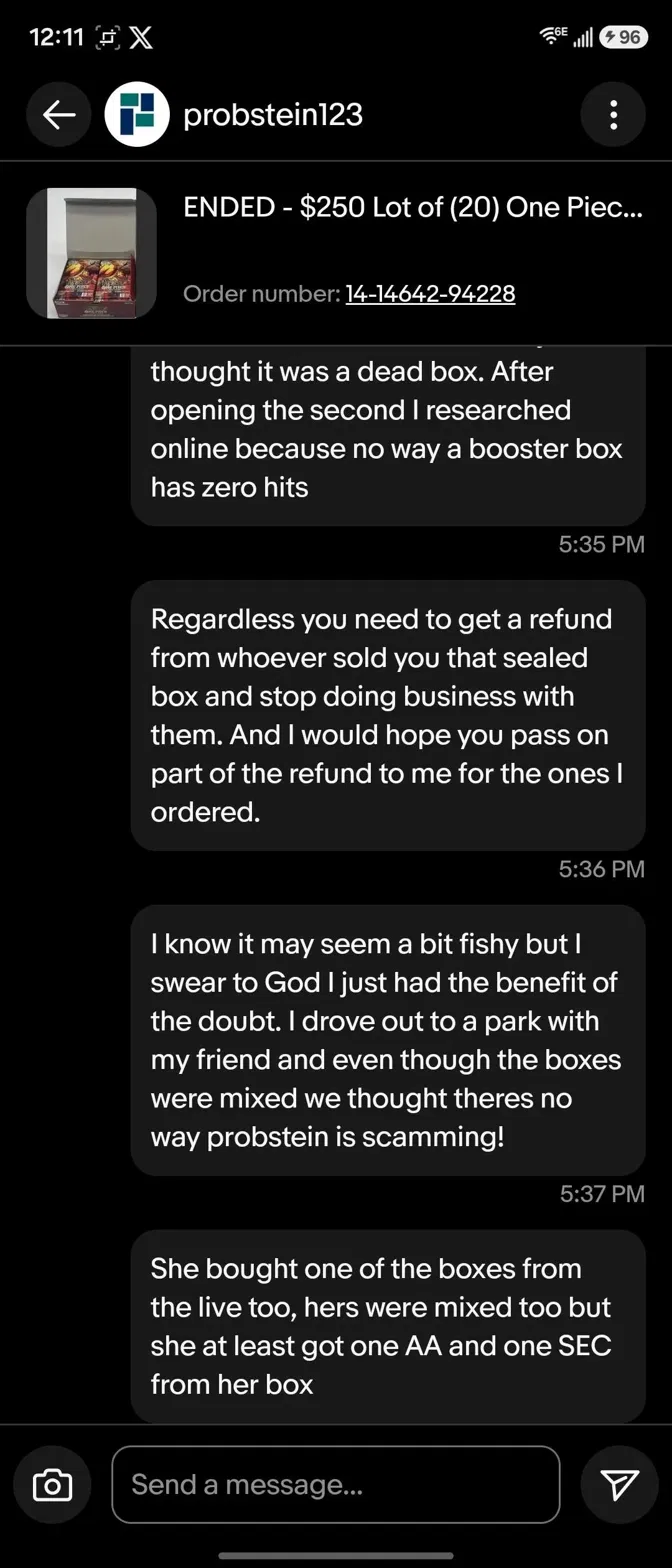 Seller asking buyer to pass part of the refund back to him